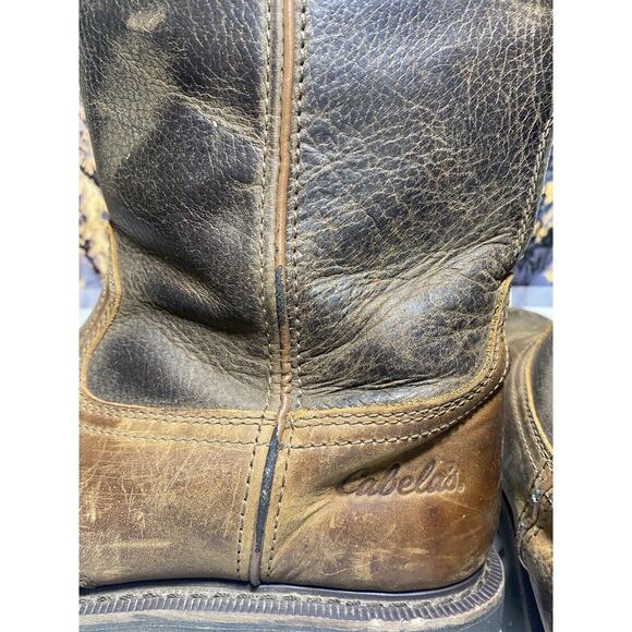 Cabela\'s Pinedale Brown Rounded Toe Western Work Boots Mens Size 10.5 EE main image 13